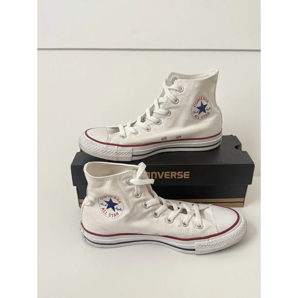 Converse Chuck Taylor All Star High-Top Optical White Sneakers - W 7.5